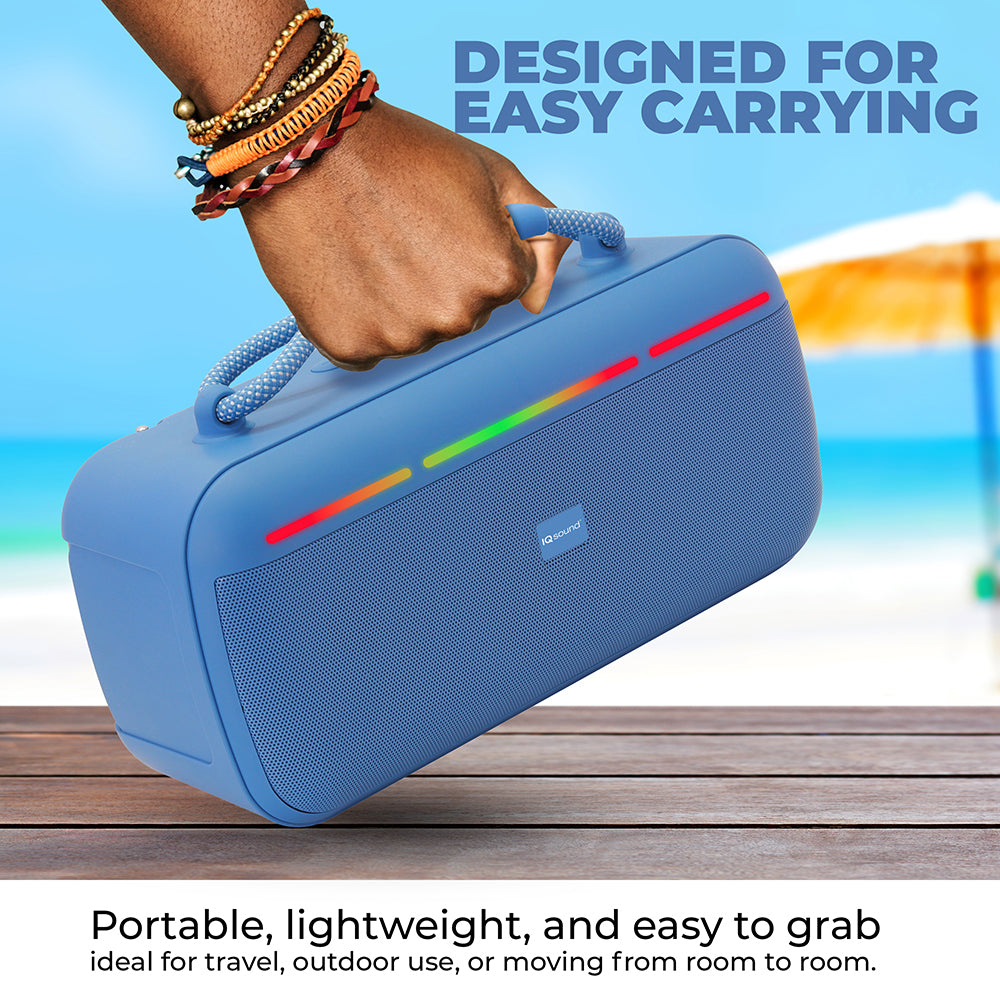 Halo Glow Portable Bluetooth Speaker - Blue