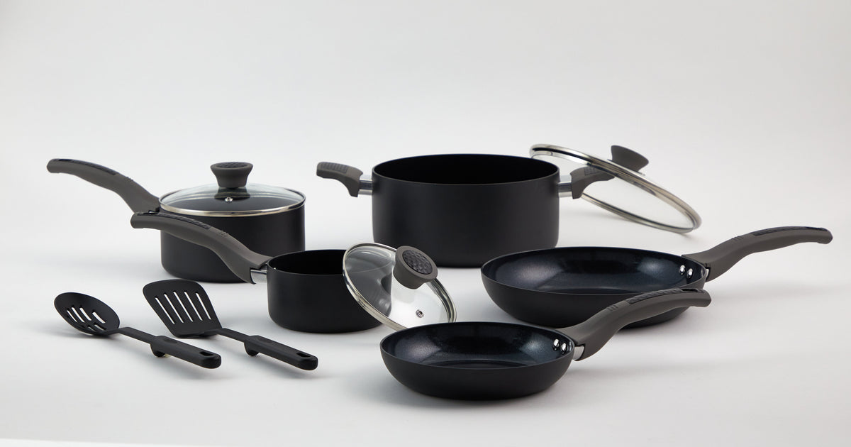 MR 10pc Gag 2.0 Cookware Set /Bk Ceramic & S Touch Handles