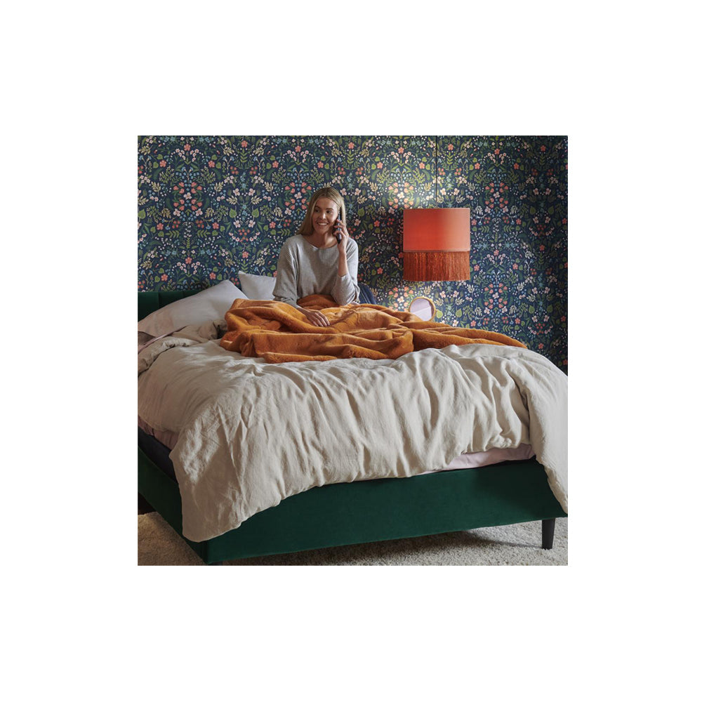 Stearns and Foster Estate Firm Euro Pillow Top Full Mattress - Blue/White