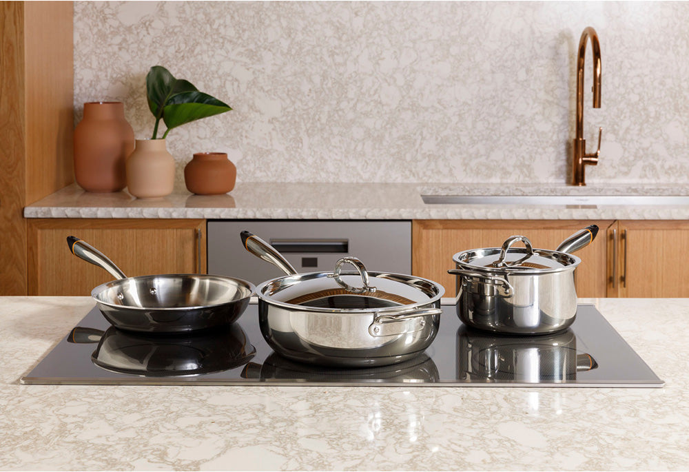 30" Smart 4-Element Induction Cooktop in Stainless Steel with Synchronized Elements