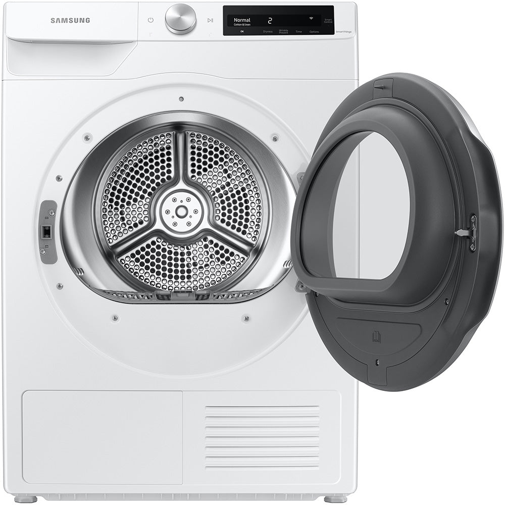 4.0 CuFt Smart Steam White Electric Dryer with Heat Pump Technology