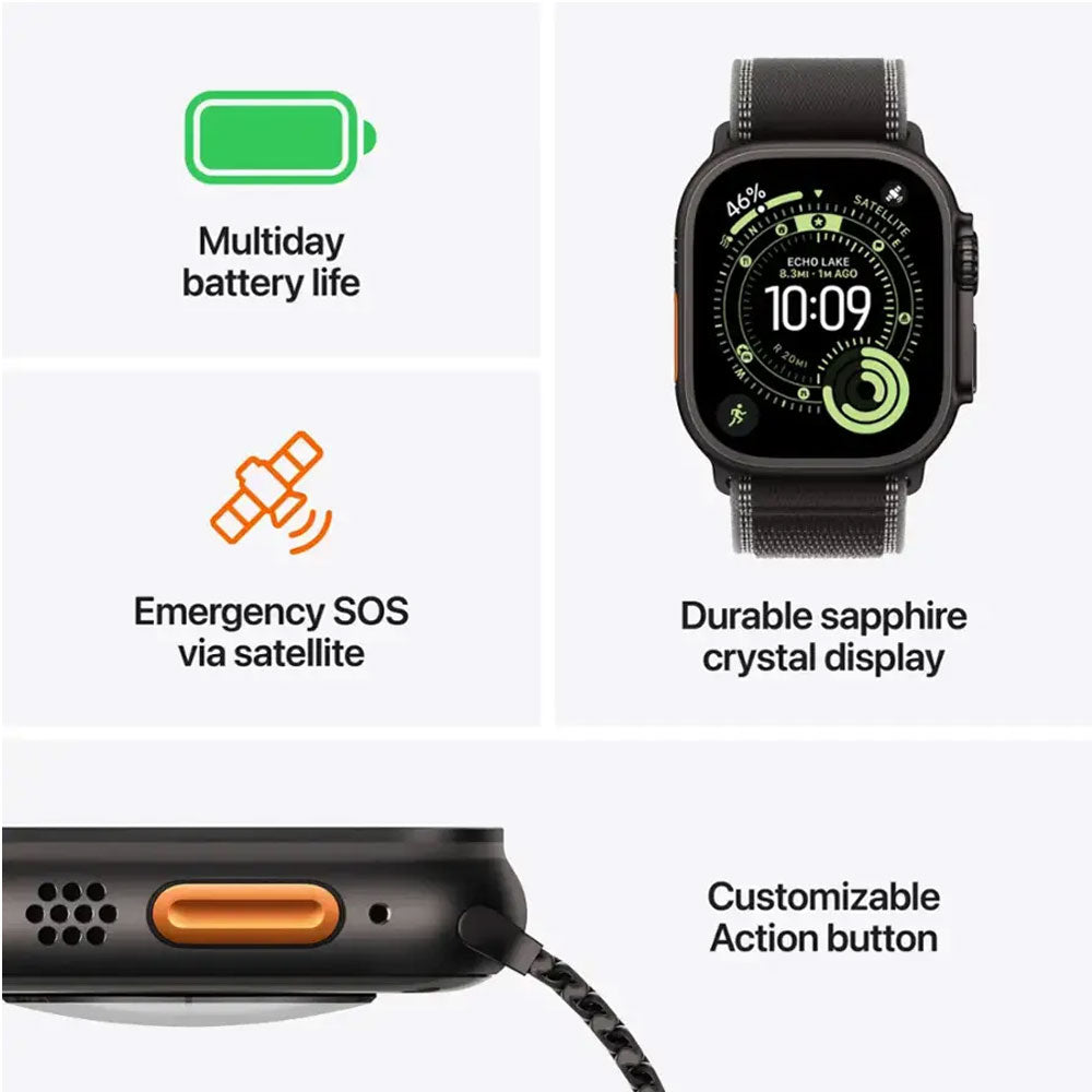 Watch Ultra 3 GPS+Cellular 49mm Titanium Case with Anchor Blue Ocean Band
