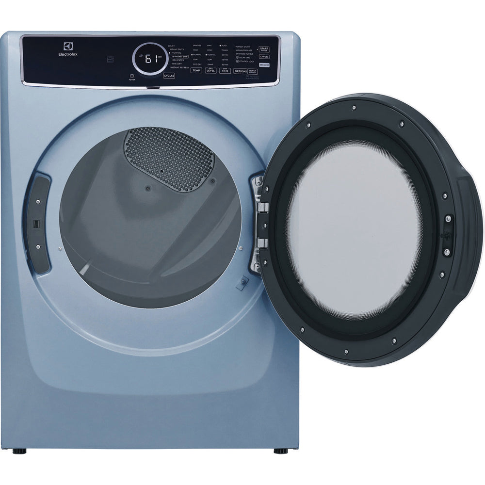 8.0 Cu-Ft Front Load Perfect Steam™ Gas Dryer with Instant Refresh in Glacier Blue