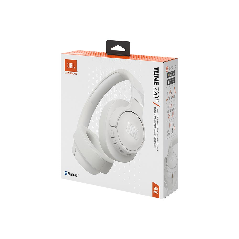 Tune 720BT Over-Ear White Wireless Headphones