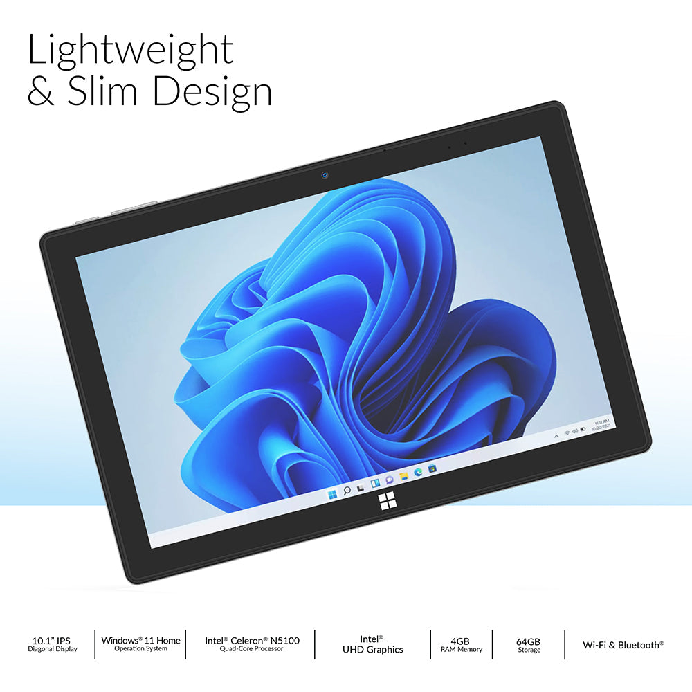10.1” Tablet with Detachable Keyboard