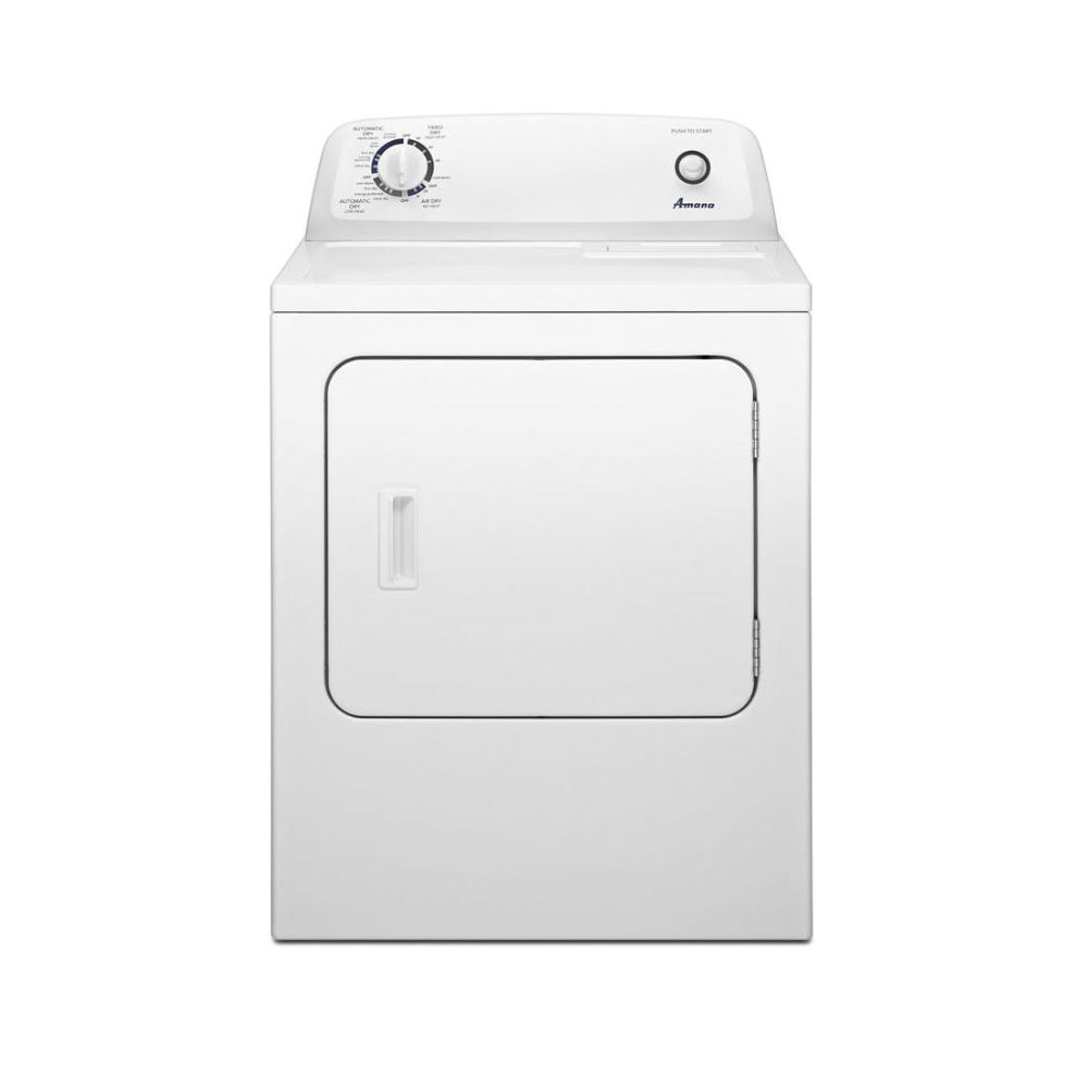 6.5 Cu-Ft White 29-inch Front Load Gas Dryer