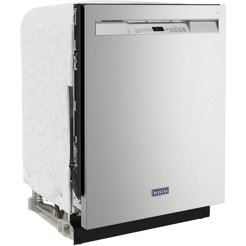 50 dBA Front Control Dual Power Filtration Dishwasher in Stainless Steel