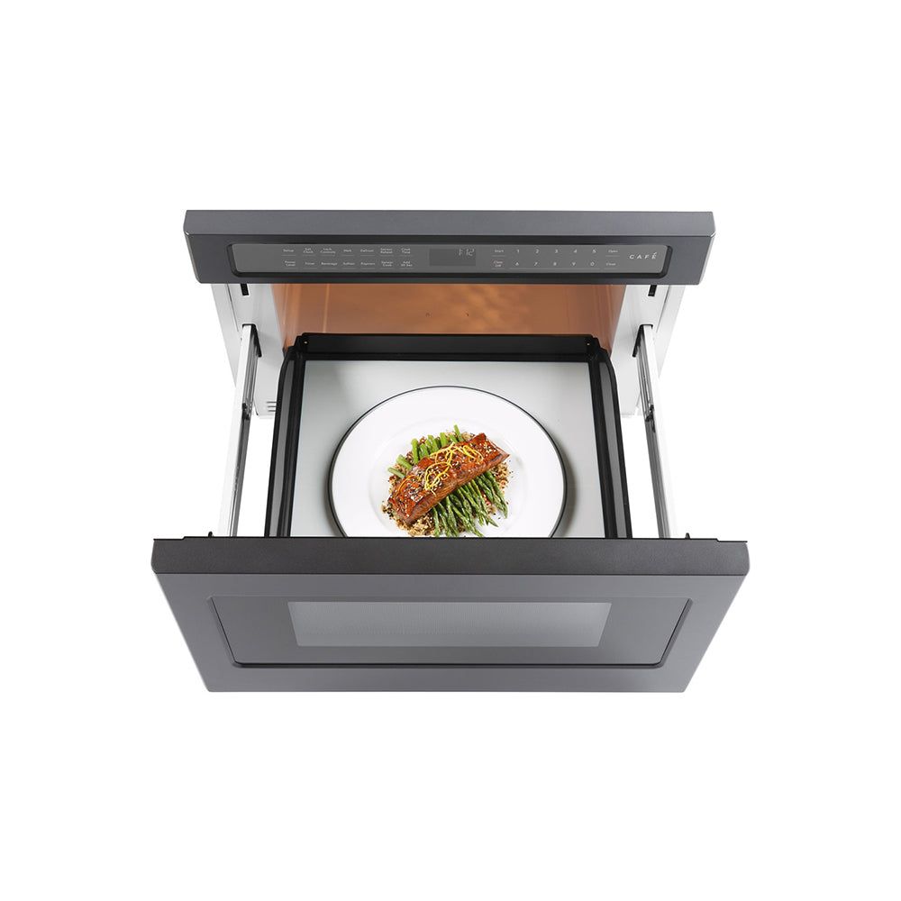 1.2 CuFt Built-In Microwave Drawer Oven in Matte Black with Glass Touch Controls