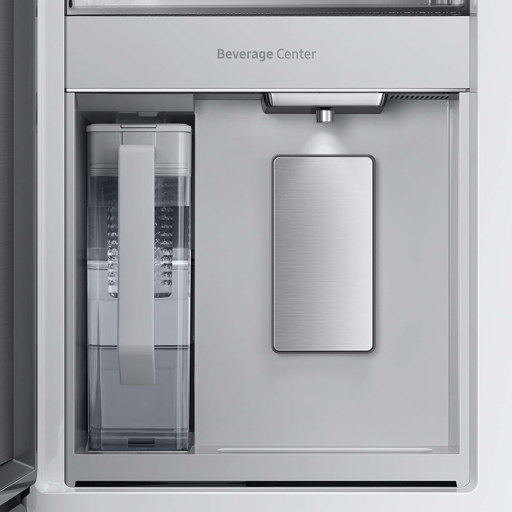 23.0 CuFt Smart Bespoke Panel Ready 4-Door French-Door Refrigerator in Morning Blue with Beverage Center