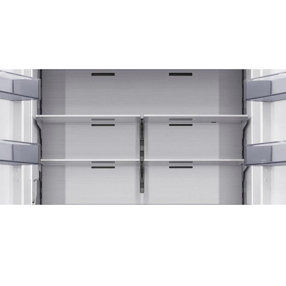 27.7 CuFt Smart 4-Door Panel Ready French Door Refrigerator with Panel Kit