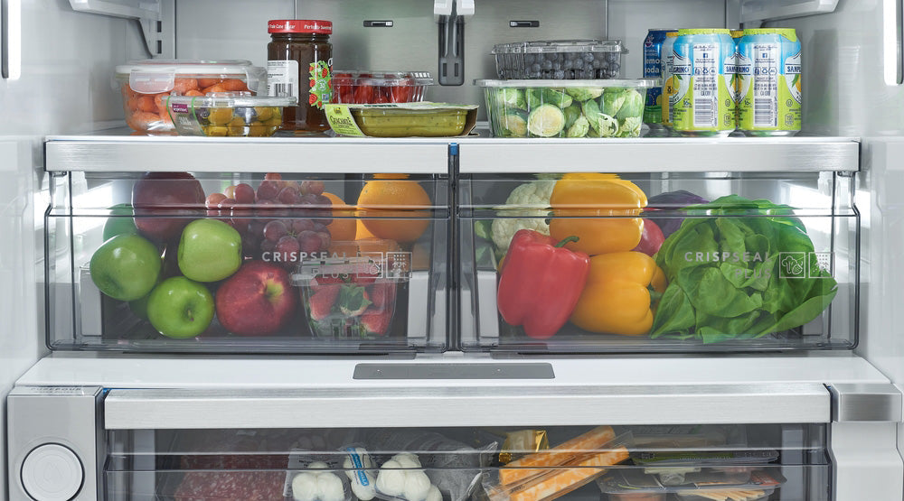23.3 CuFt Counter Depth French Door Refrigerator in Stainless Steel with Auto-Close Doors