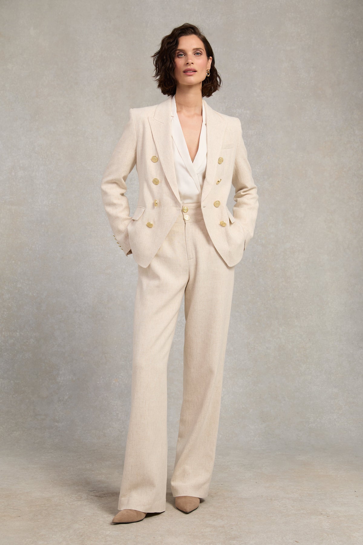 Knightsbridge Blazer (Natural Linen)