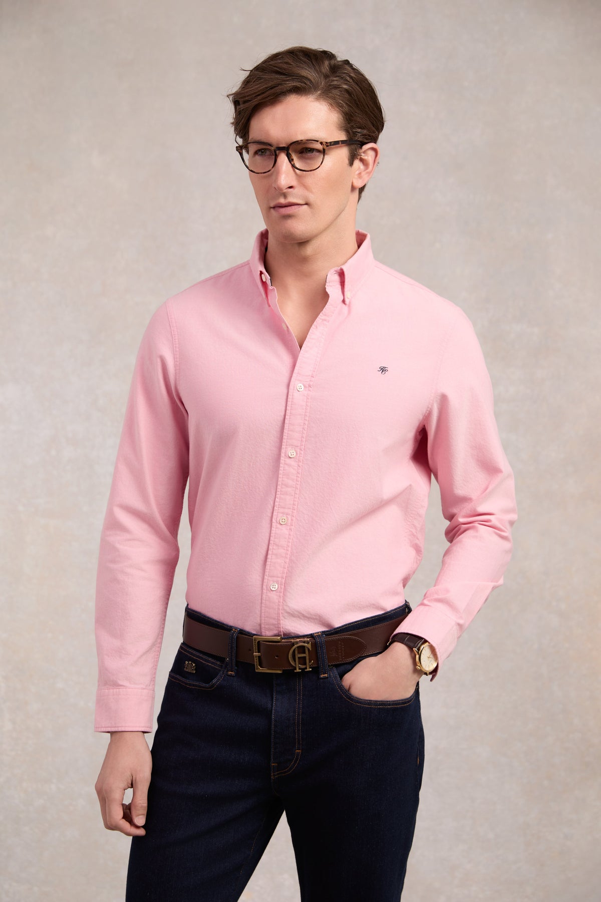 Men's Oxford Shirt (Soft Pink)