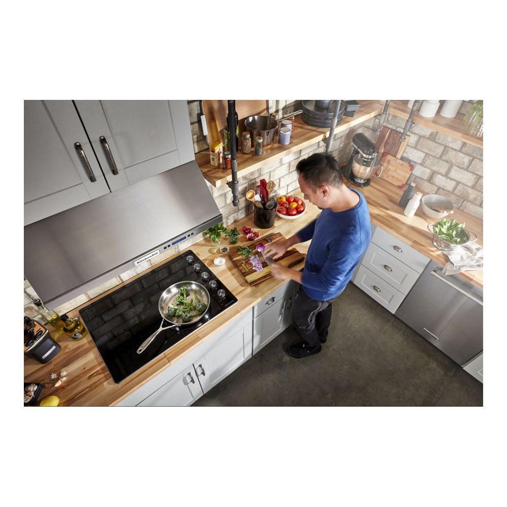 30-inch Stainless Steel Electric Cooktop