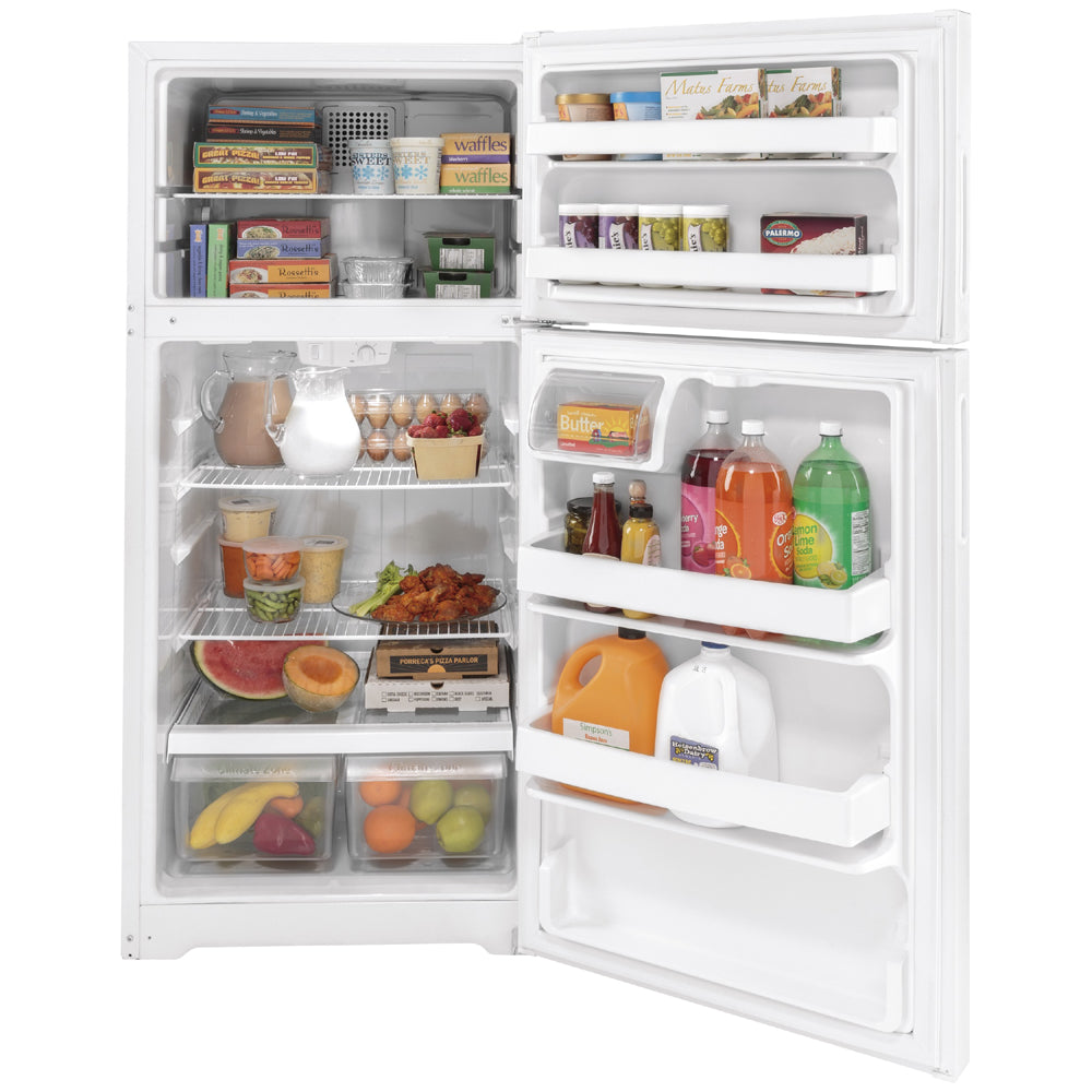15.6 CuFt Top-Freezer Refrigerator in White