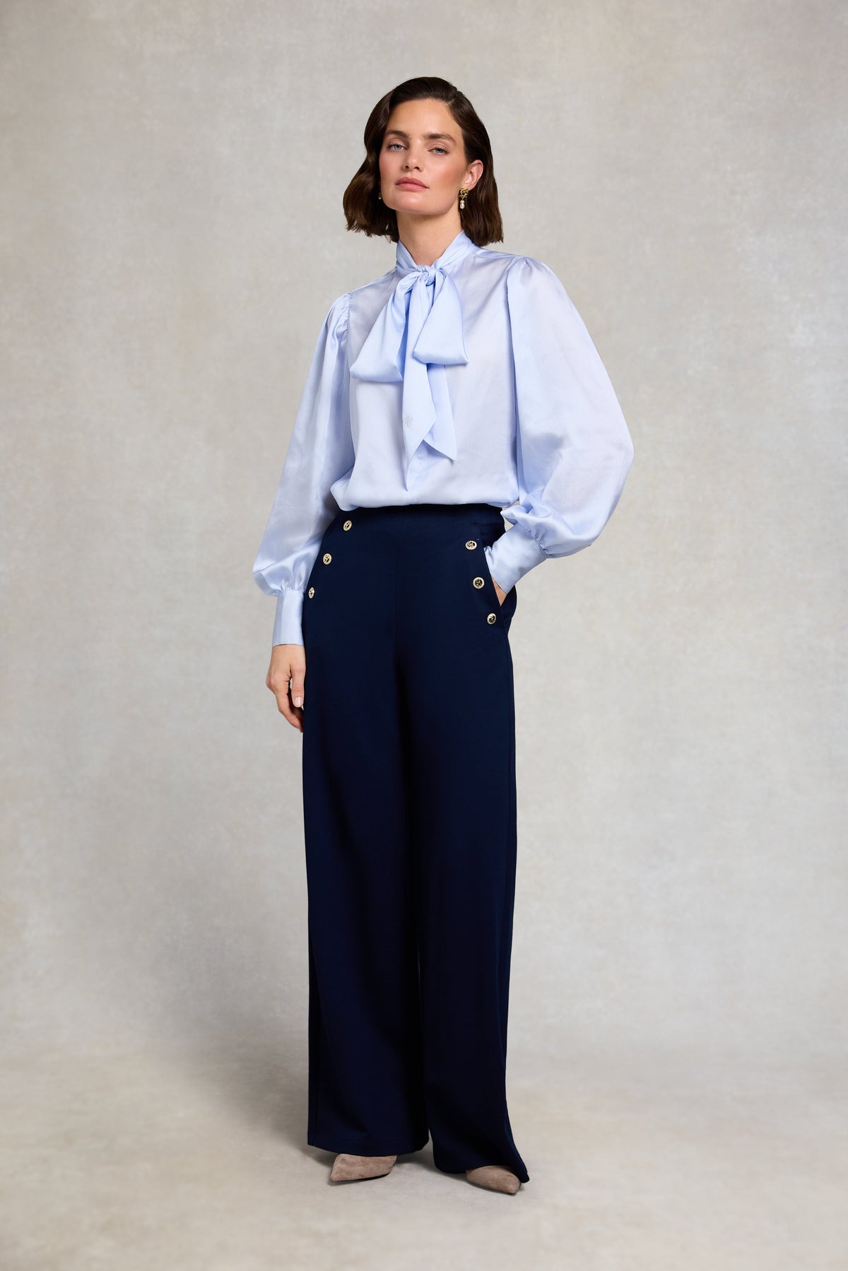 Ariella Blouse (Sky Stripe)