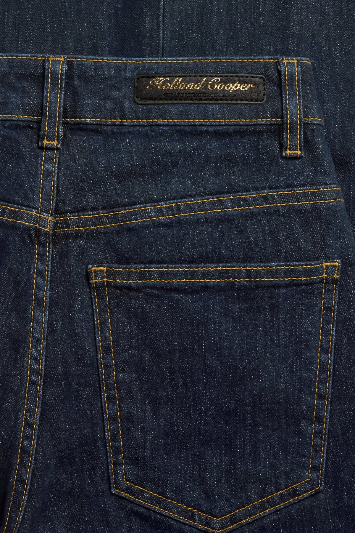 Mid Rise Straight Cropped Jean (Dark Wash)