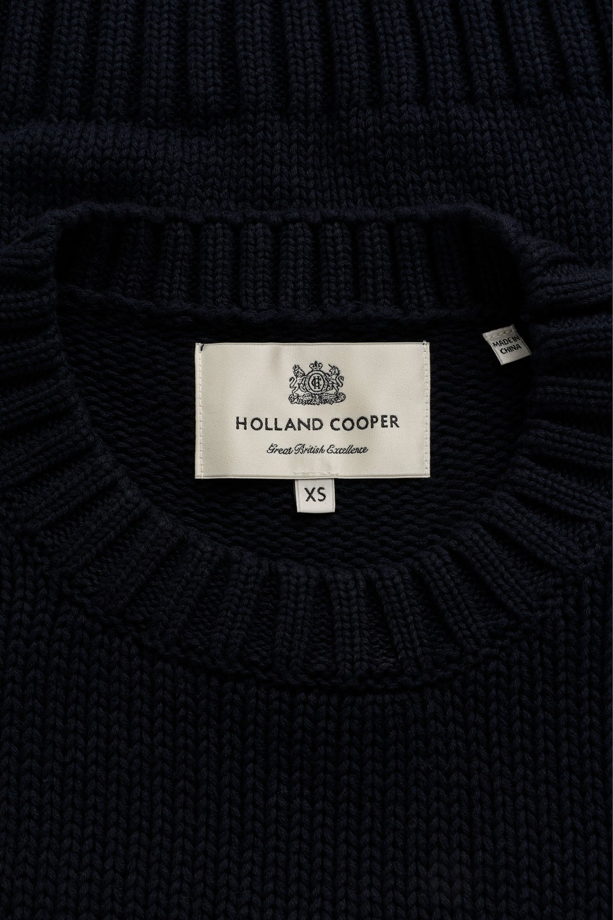 Bampton Crew Neck Knit (Ink Navy)
