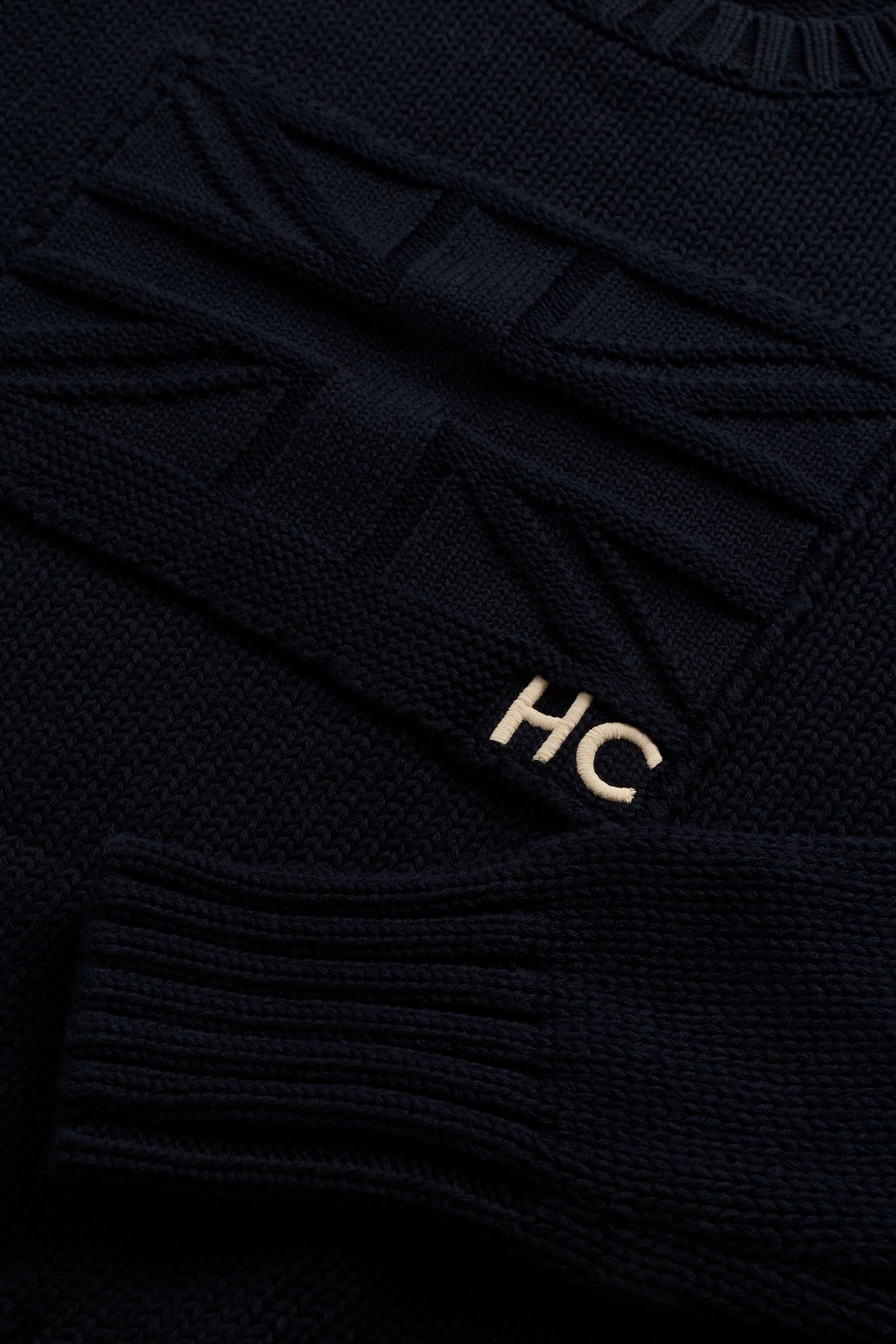 Bampton Crew Neck Knit (Ink Navy)