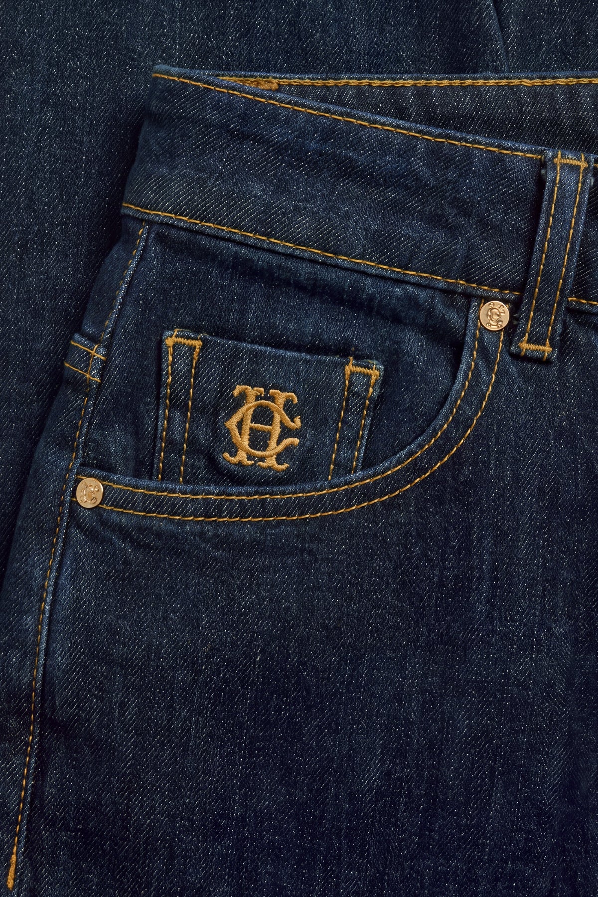 Mid Rise Straight Cropped Jean (Dark Wash)
