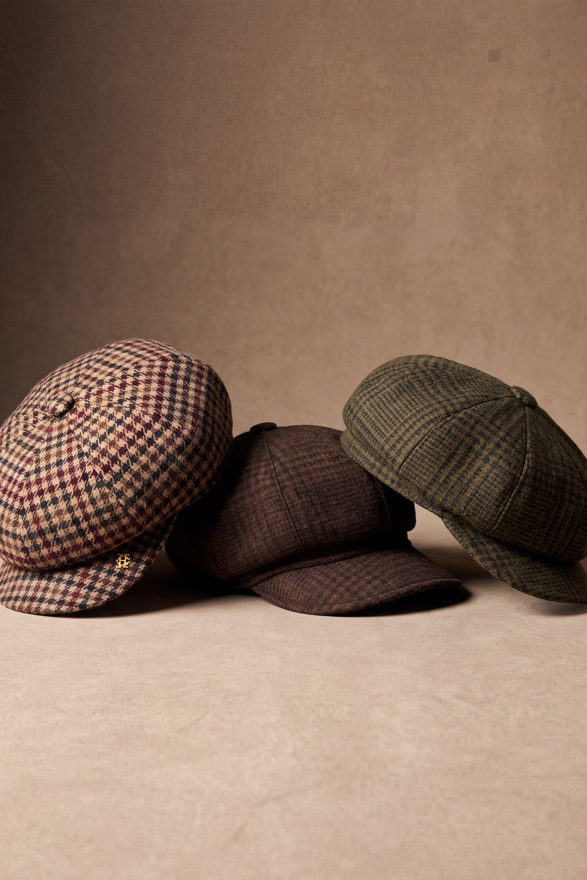 Gatsby Tweed Cap (Tobacco Prince Of Wales)