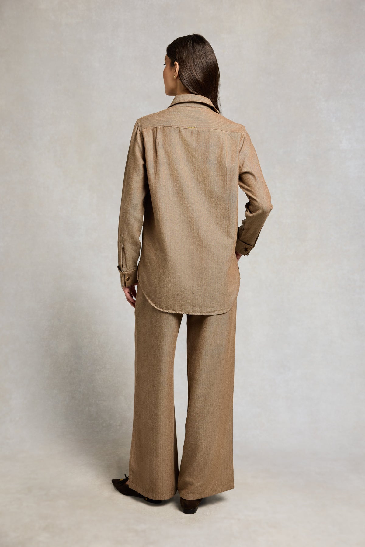 Aster Trouser (Tobacco Herringbone)