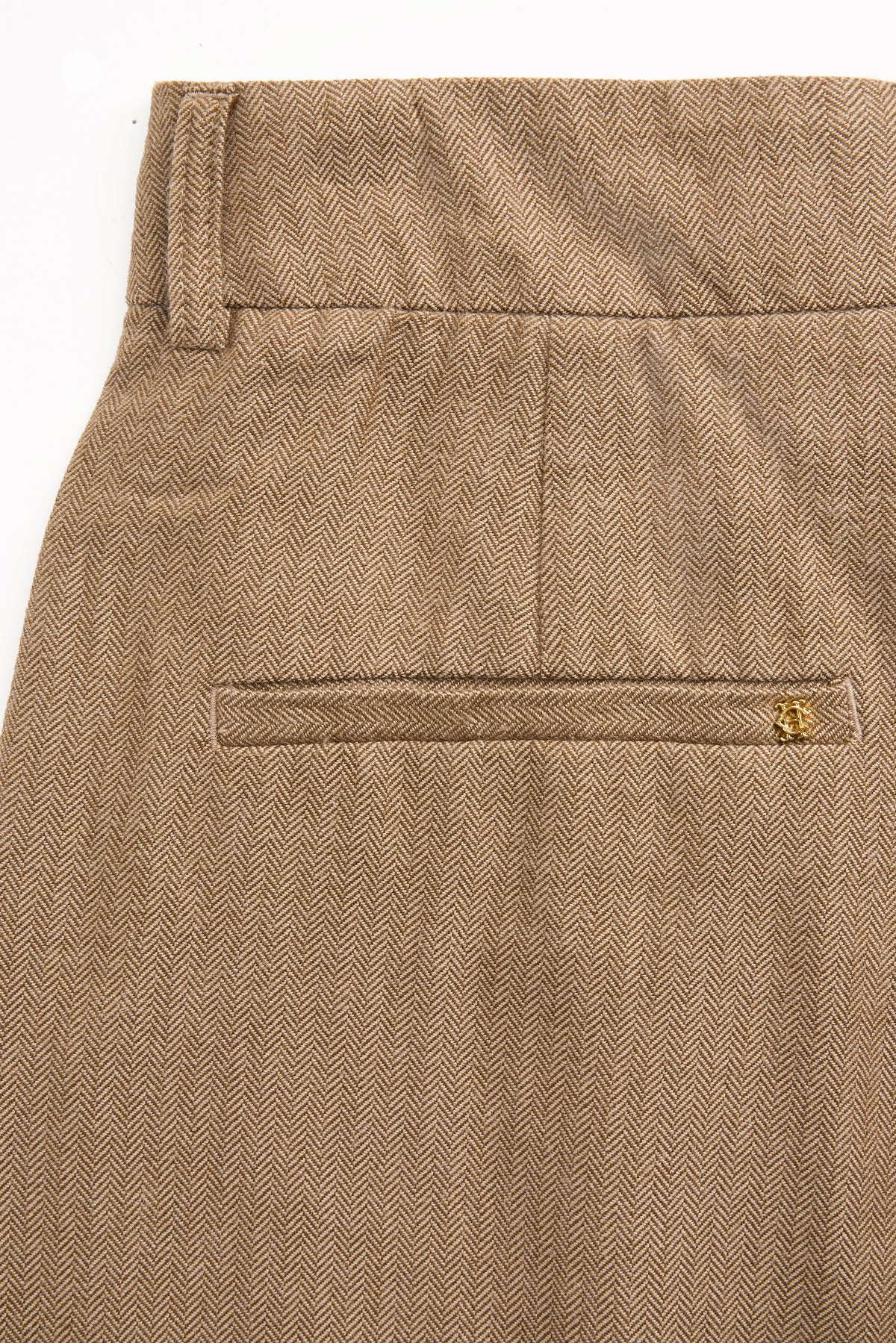 Aster Trouser (Tobacco Herringbone)
