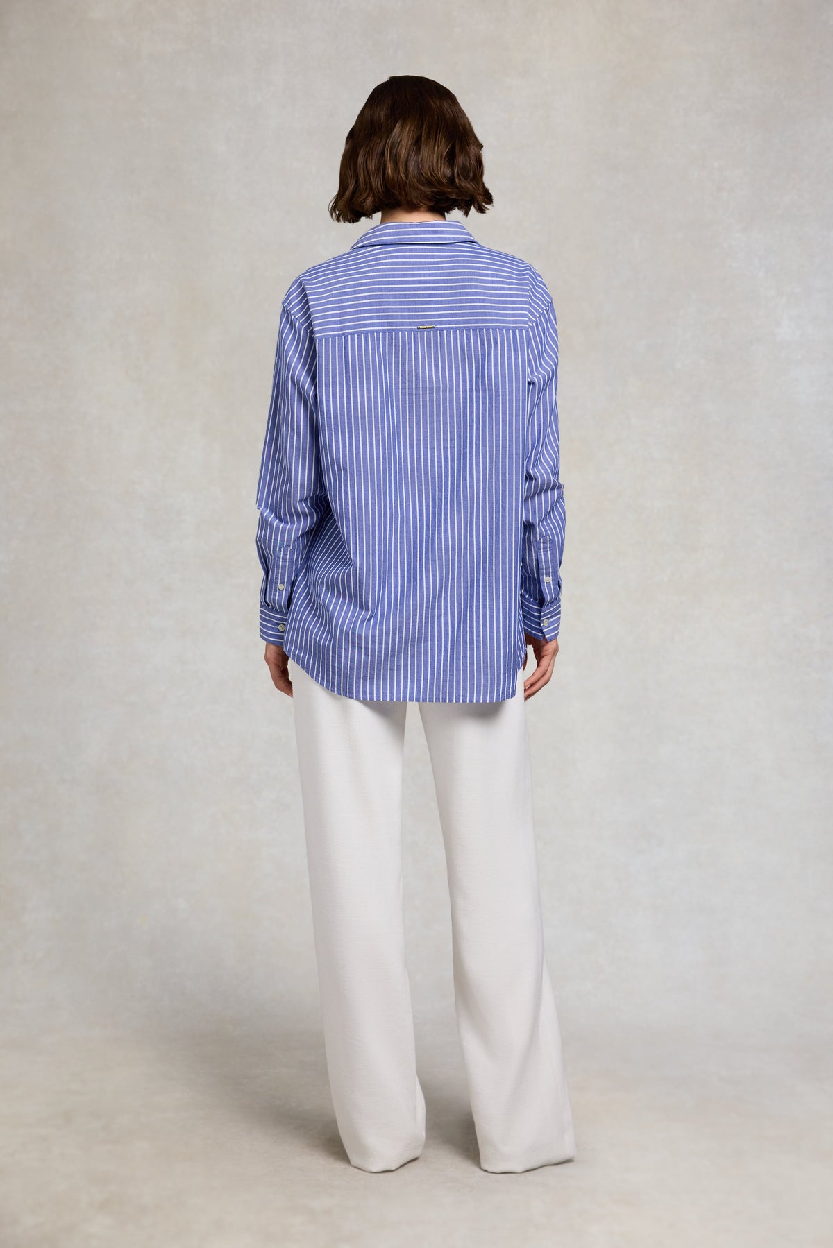 Athena Shirt (Dusty Blue Stripe)