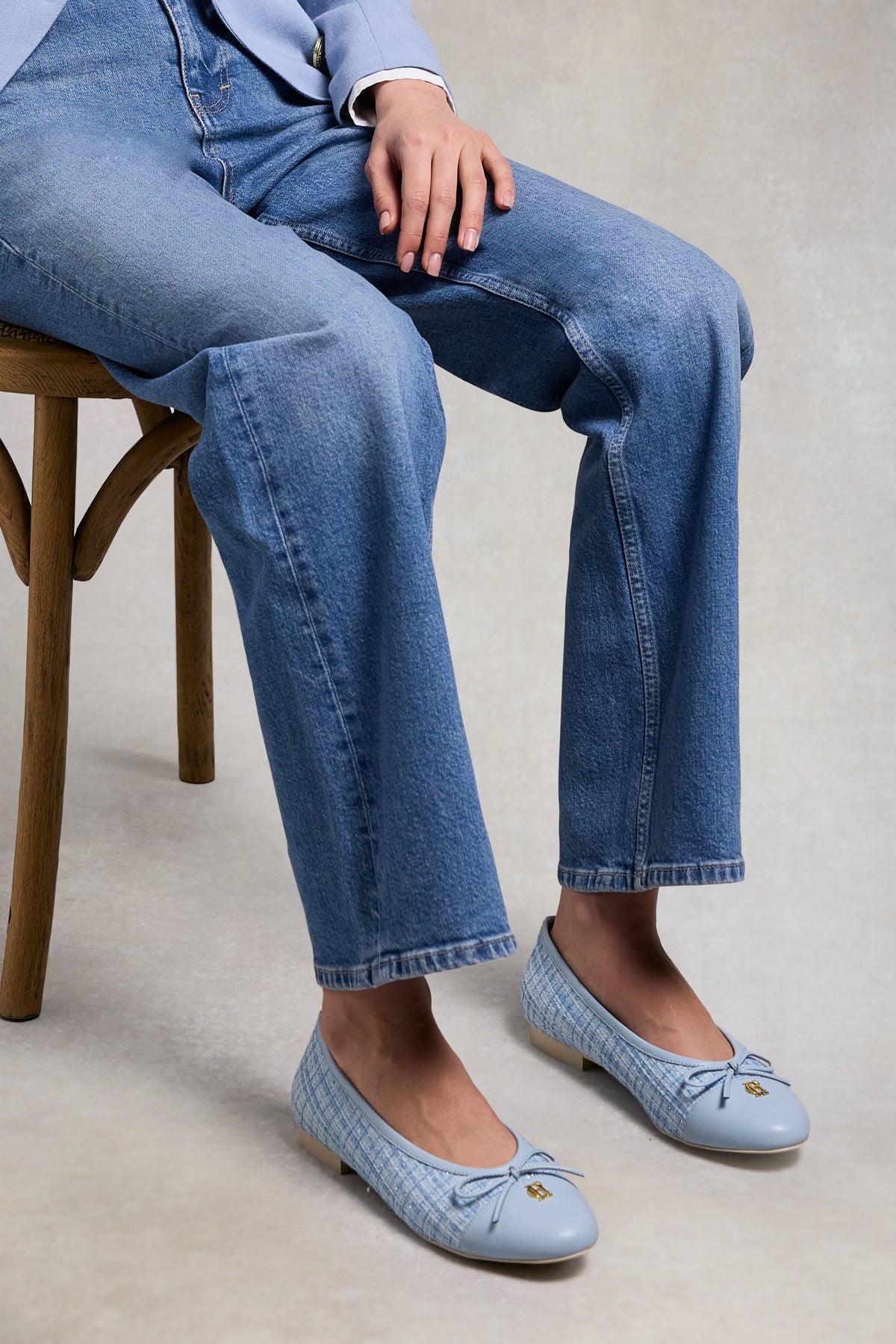 Ballet Shoe (Ice Blue Boucle)
