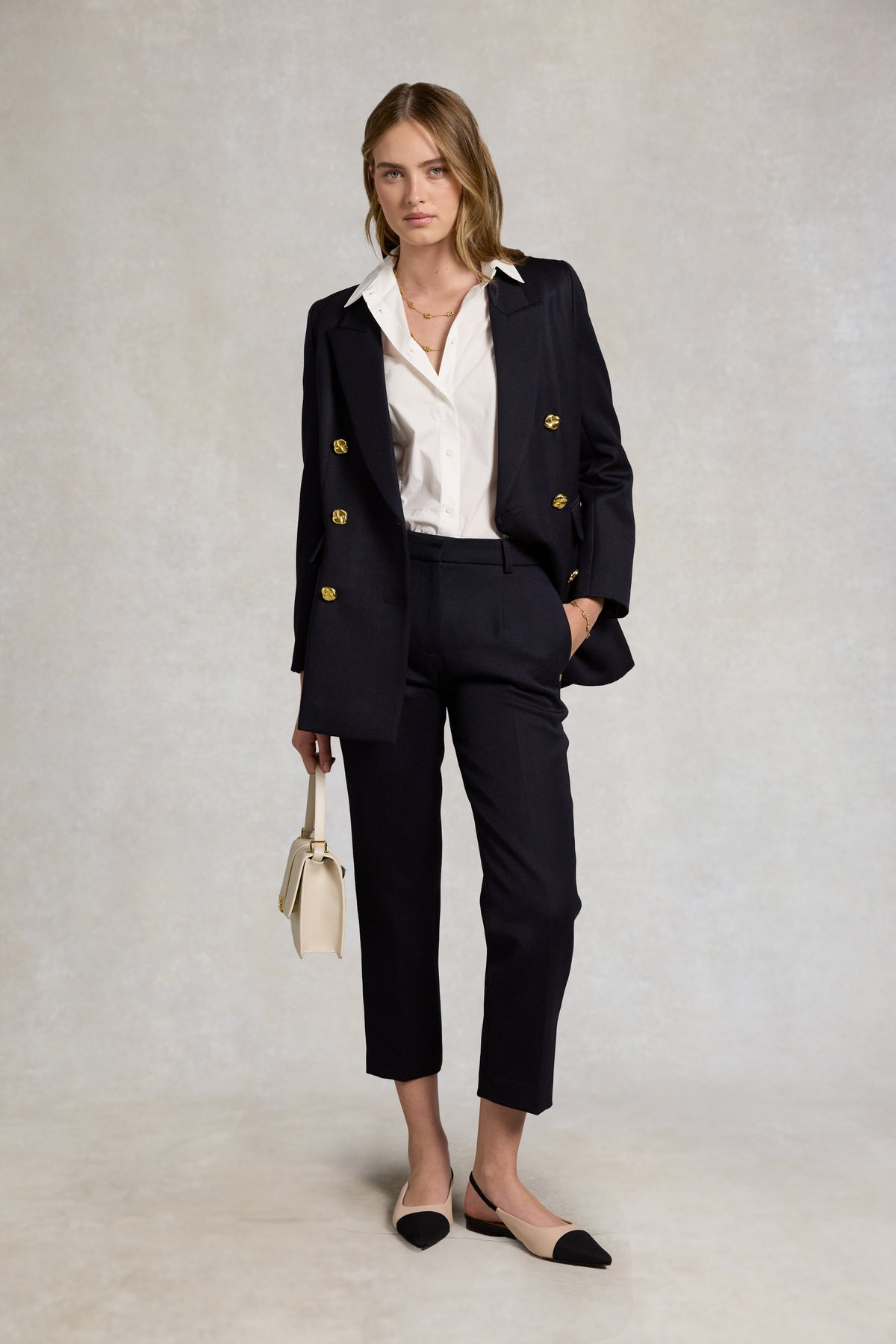 Belgravia Slim Trouser (Navy Twill)