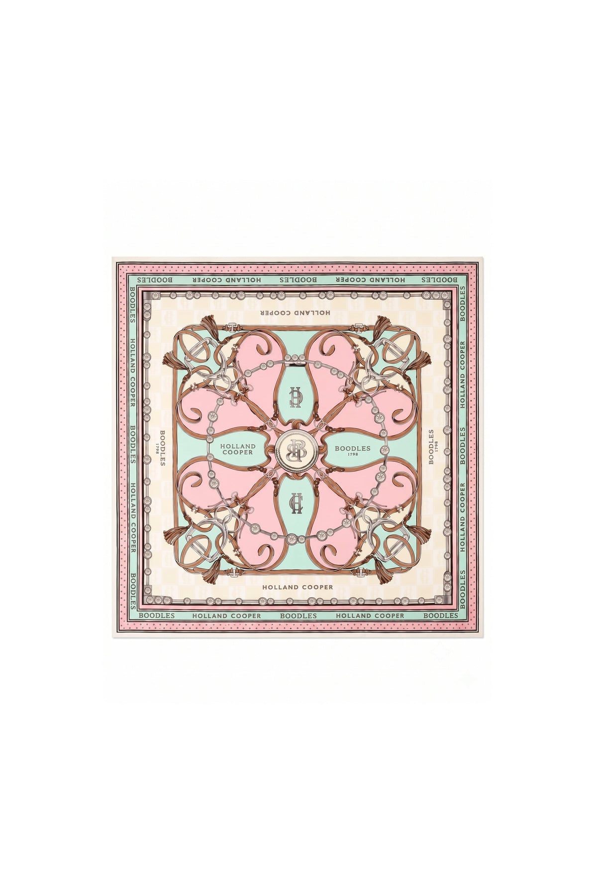 HC x Boodles Silk Scarf (Aqua)