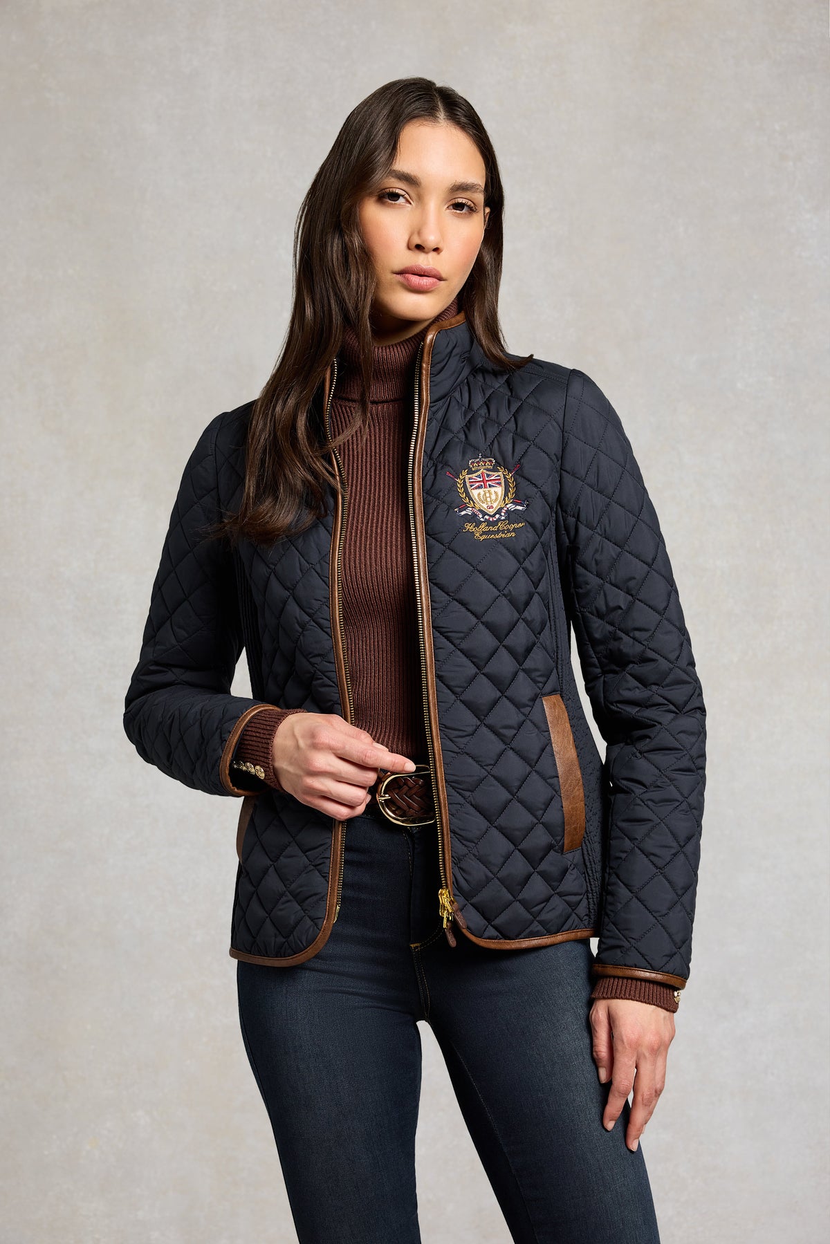 Boughton Diamond Quilt Jacket (Ink Navy)