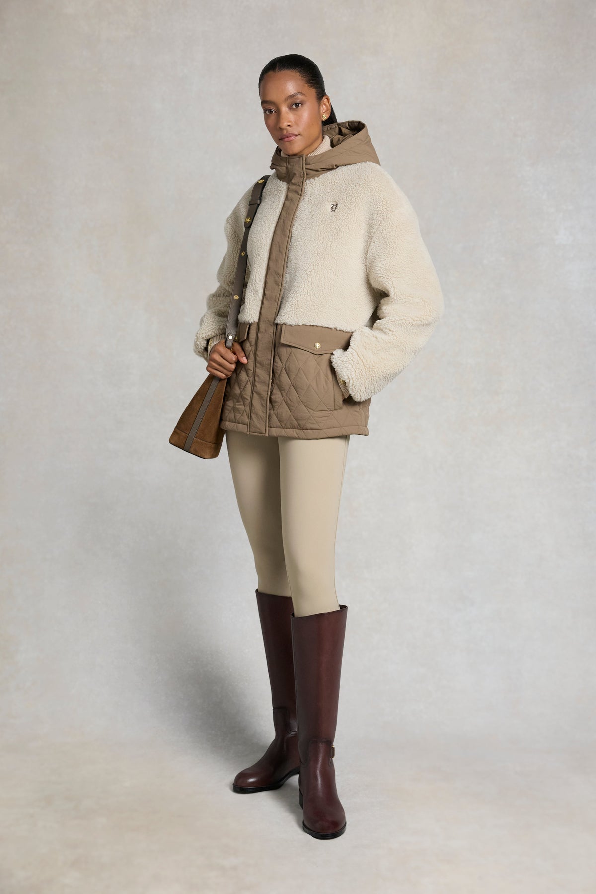 Bradwell Hooded Fleece (Natural Chestnut)