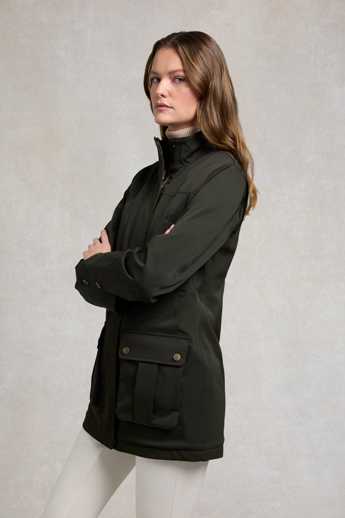 Bramwell Waterproof Country Coat (Khaki)
