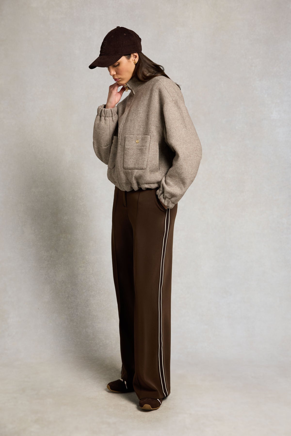 Broughton Wide Leg Pant (Chocolate)