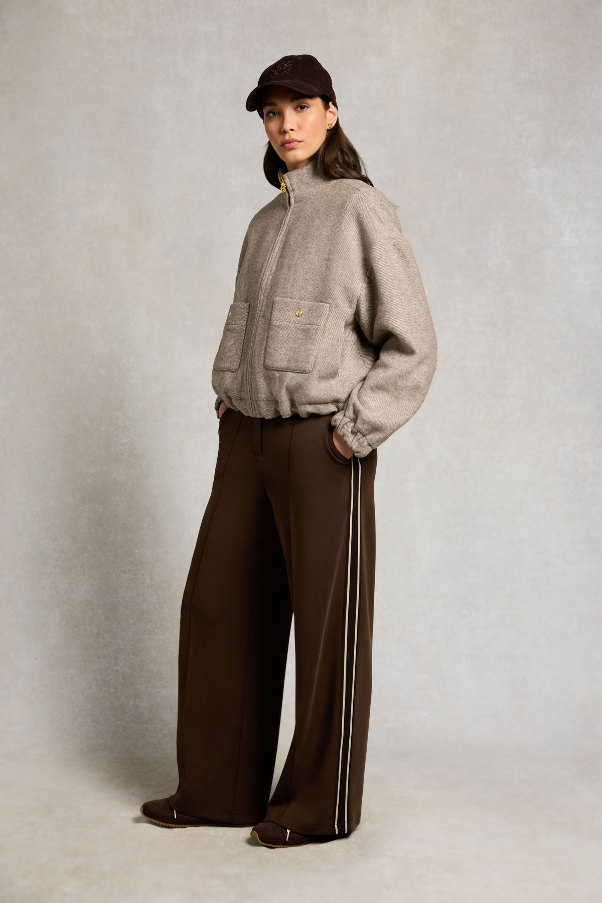 Broughton Wide Leg Pant (Chocolate)