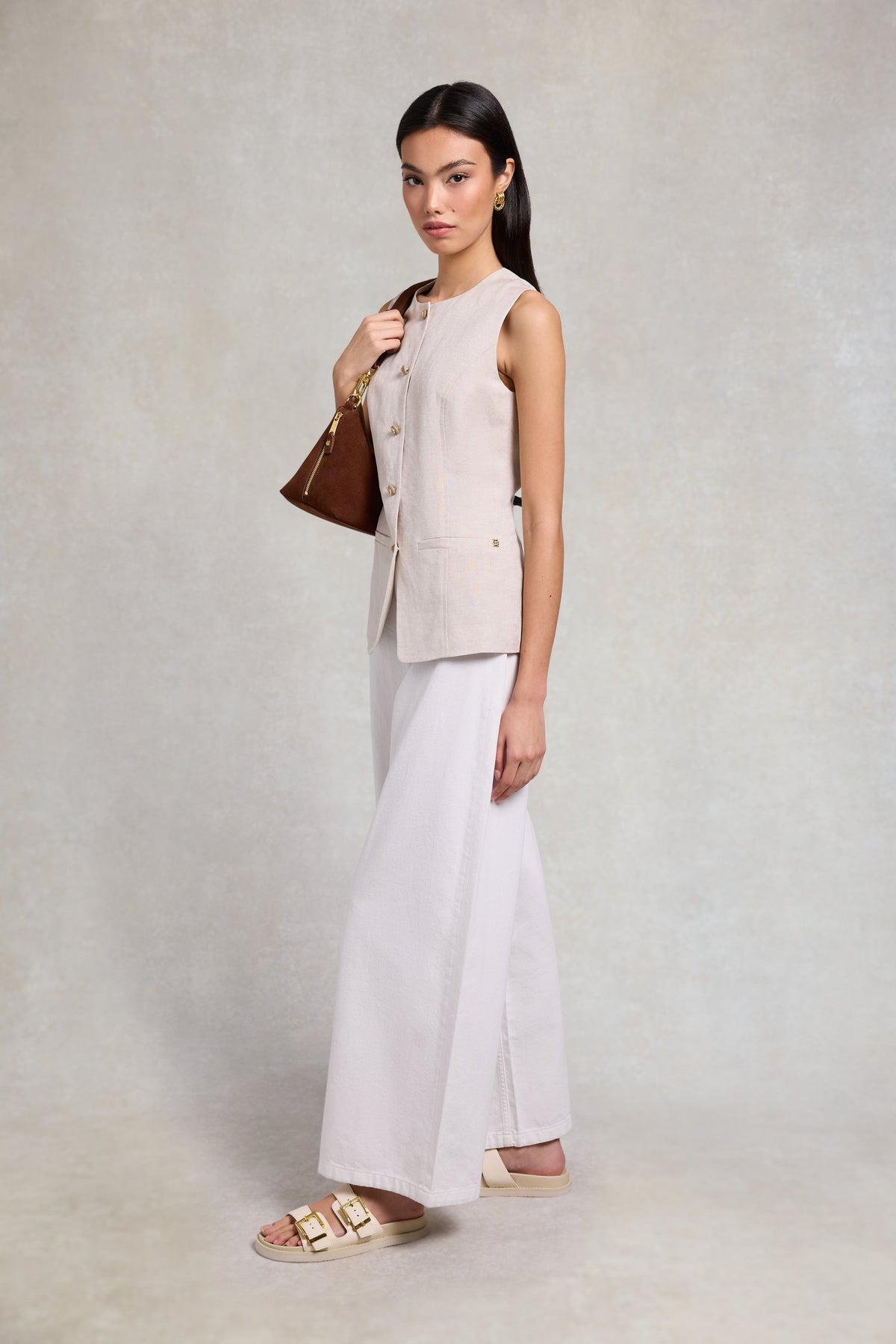 Buckle Slide (Cream)