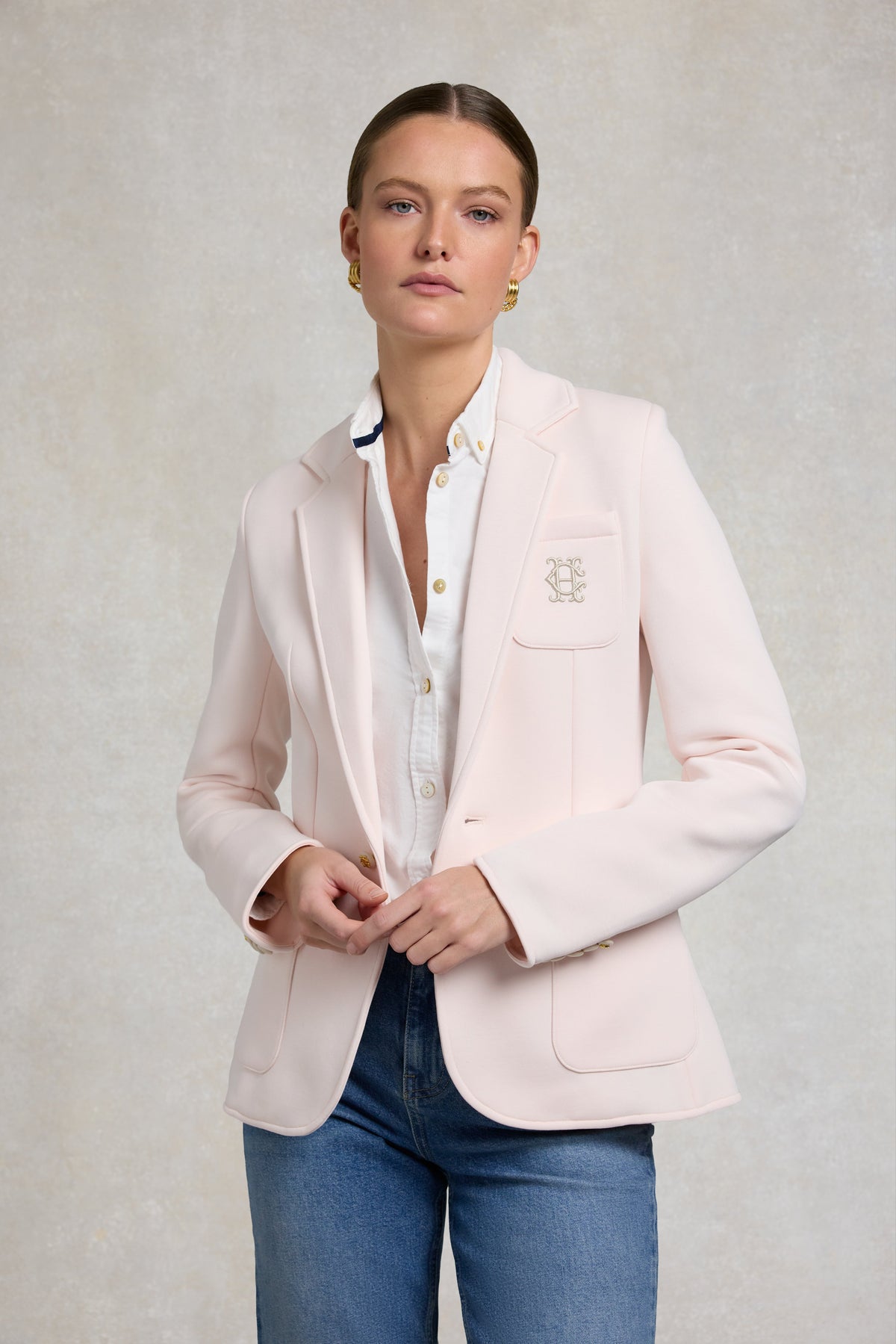 Cambridge Blazer (Palest Pink)