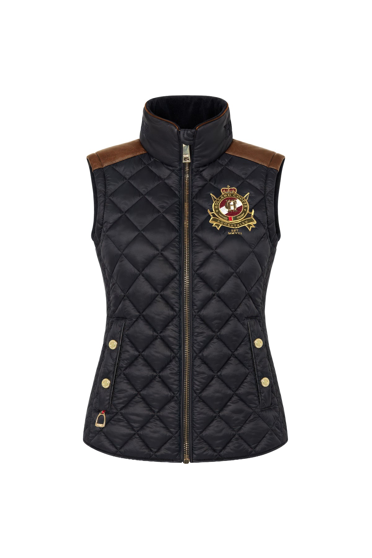 Diamond Quilt Classic Gilet (Khaki)