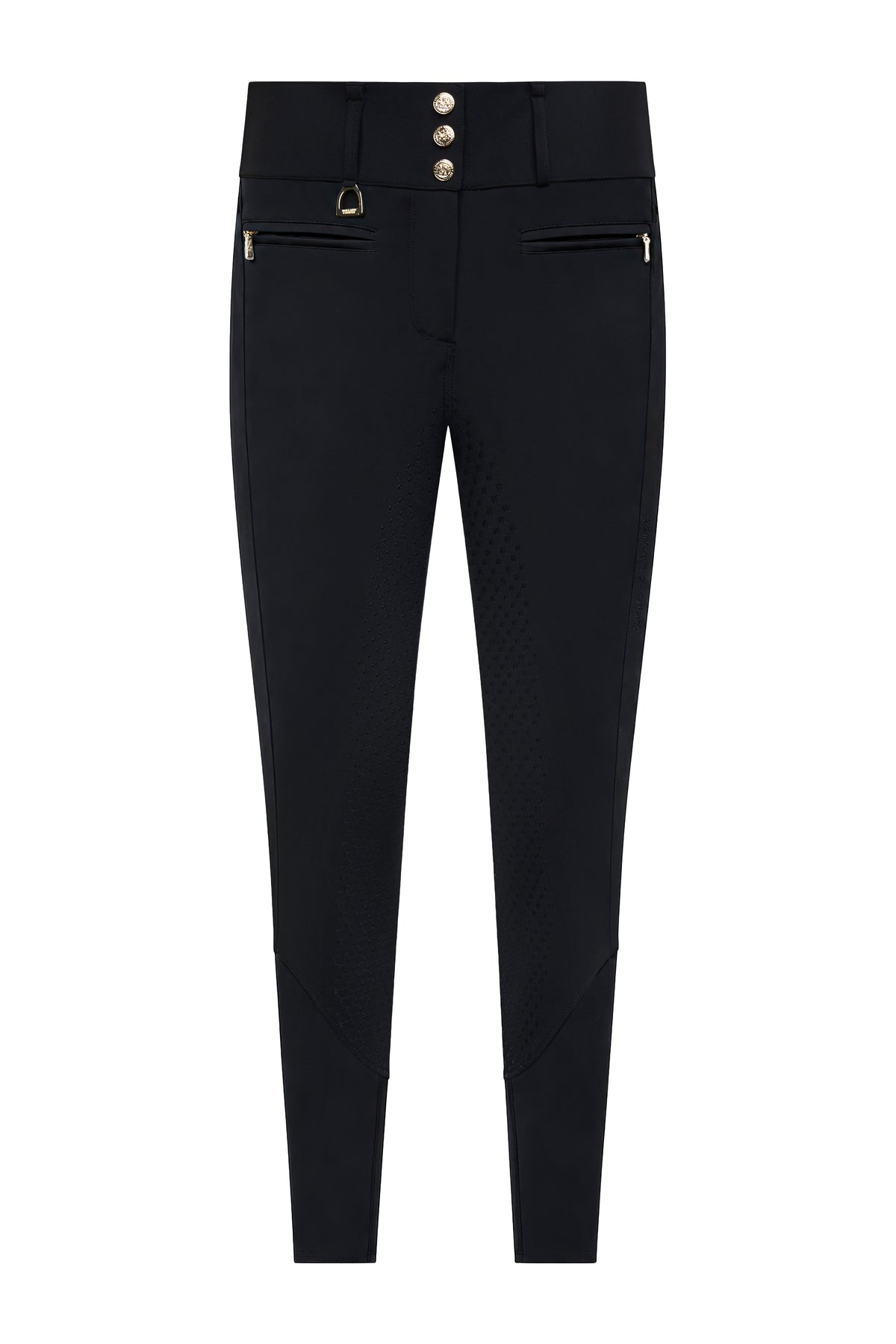 Premium High Rise Breeches (Black)
