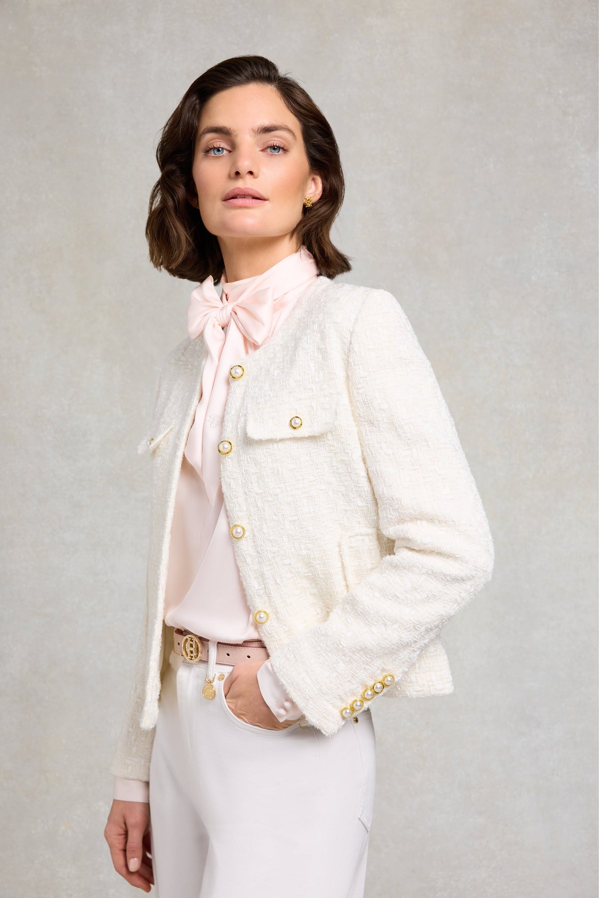 Chelsea Jacket (White Sparkle Boucle)