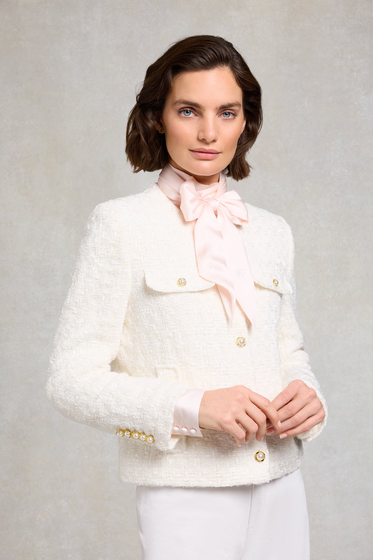 Chelsea Jacket (White Sparkle Boucle)