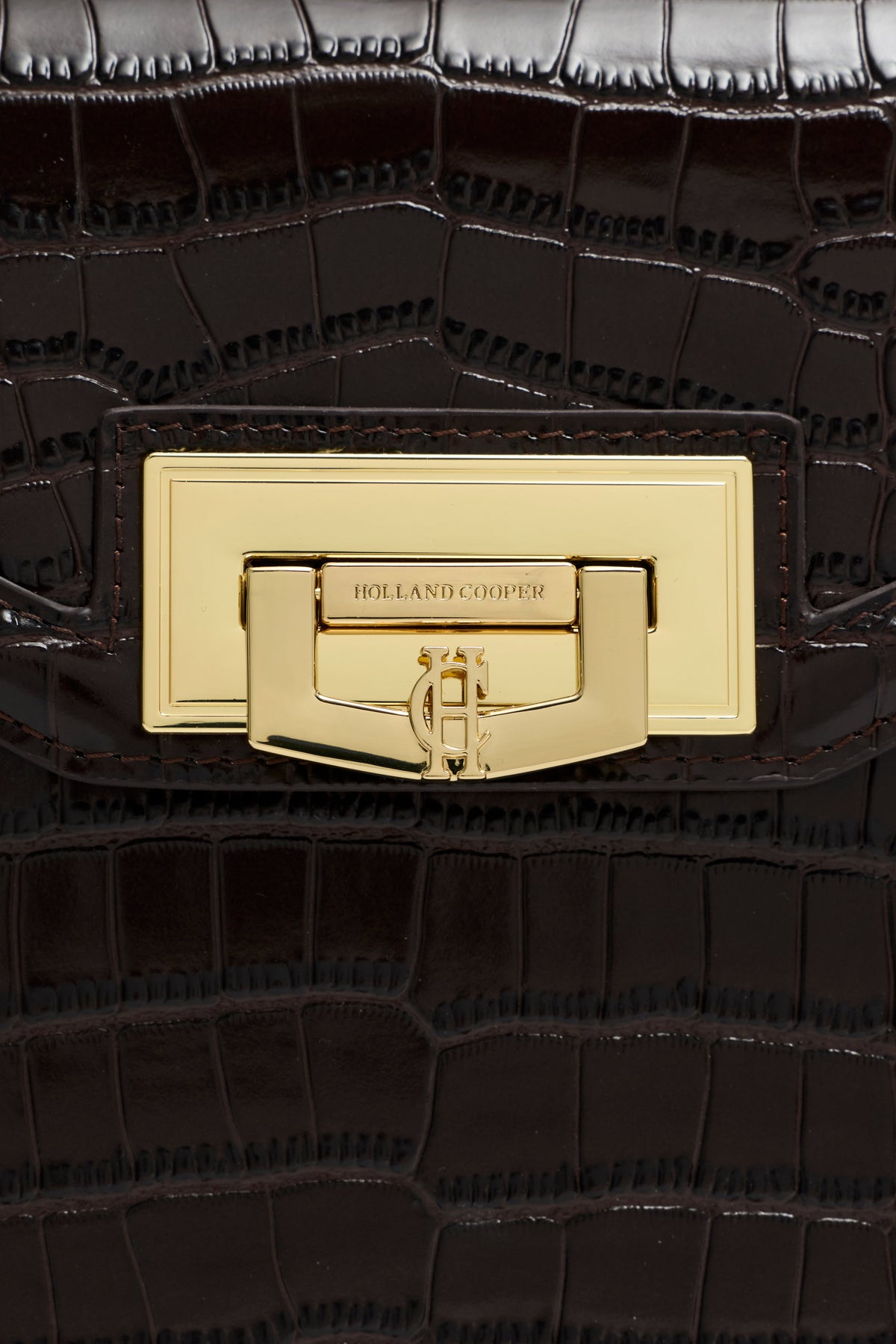 Cheltenham Bag (Rich Chocolate Croc)