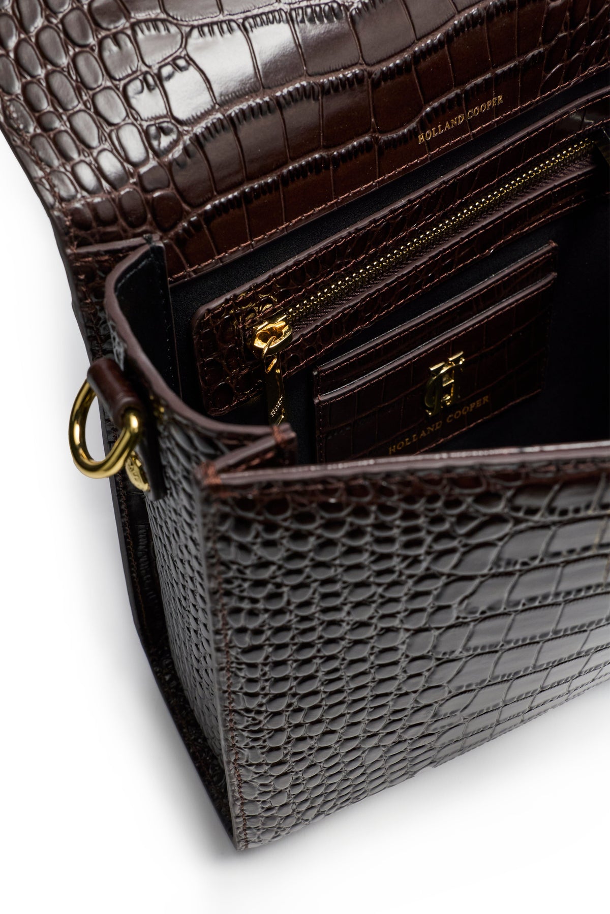 Cheltenham Bag (Rich Chocolate Croc)