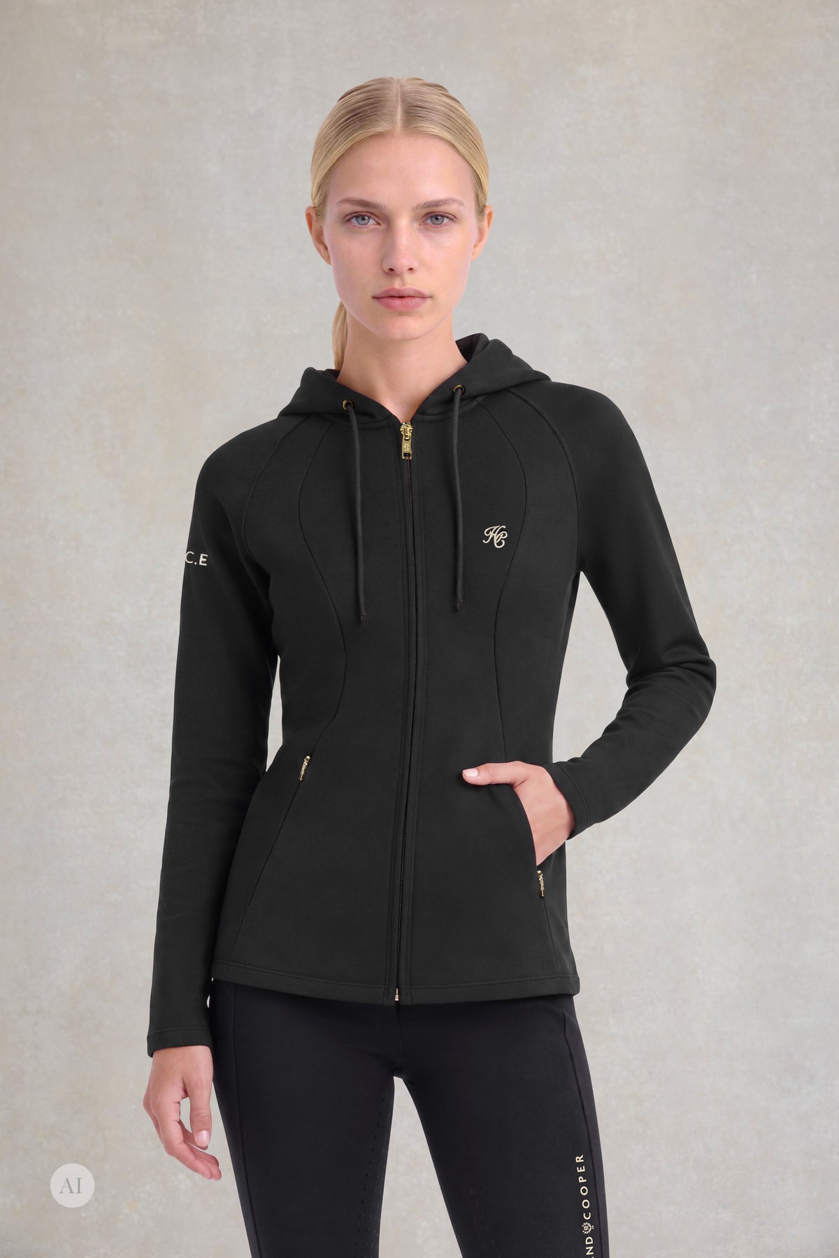 Chiltern Zip Hoodie (Black)