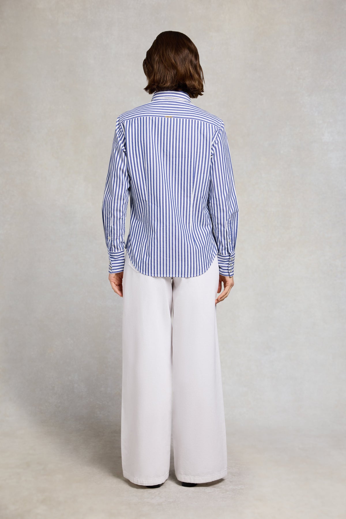 Classic Button Down Shirt (Navy Stripe)