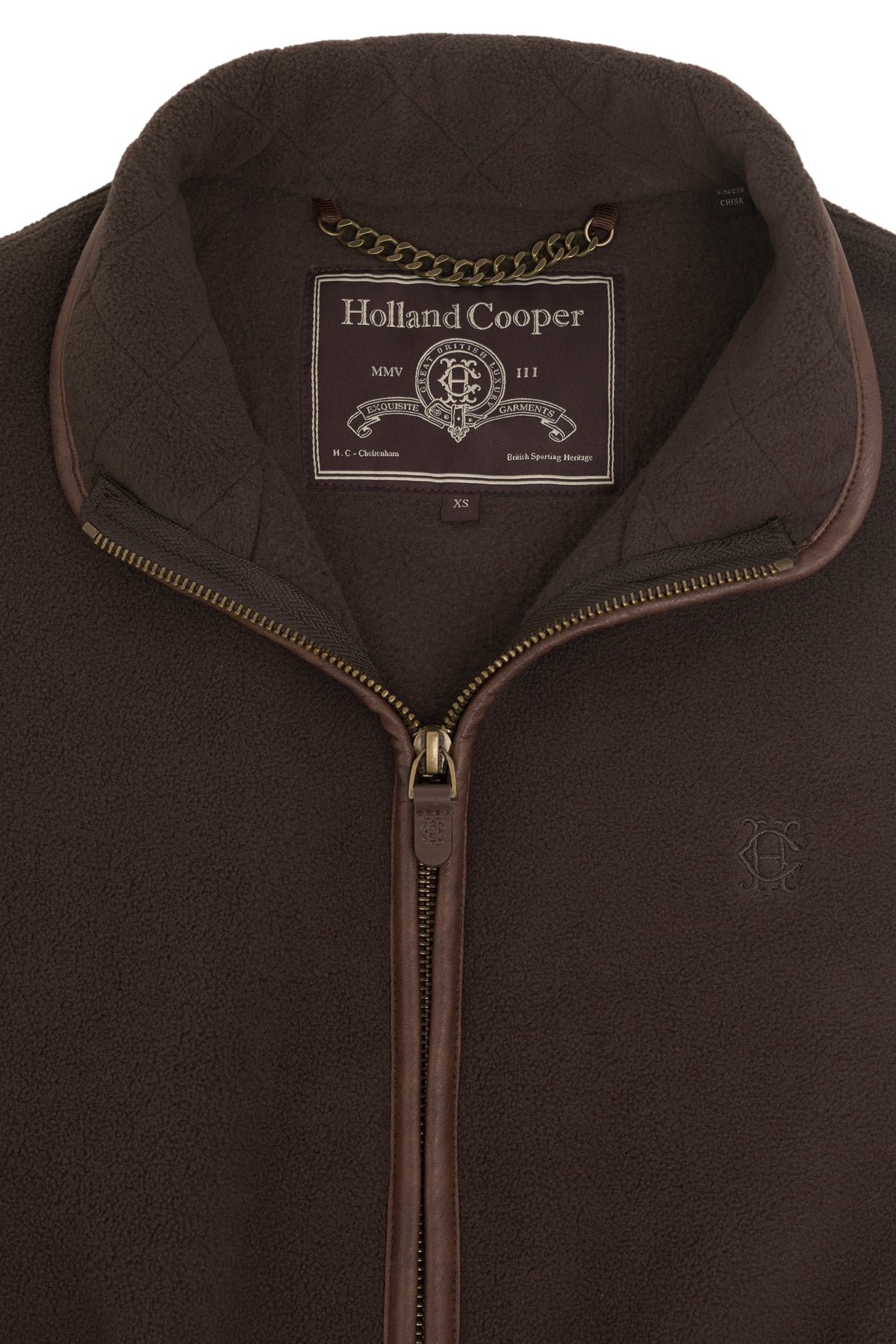 Country Longline Fleece Gilet (Chocolate)