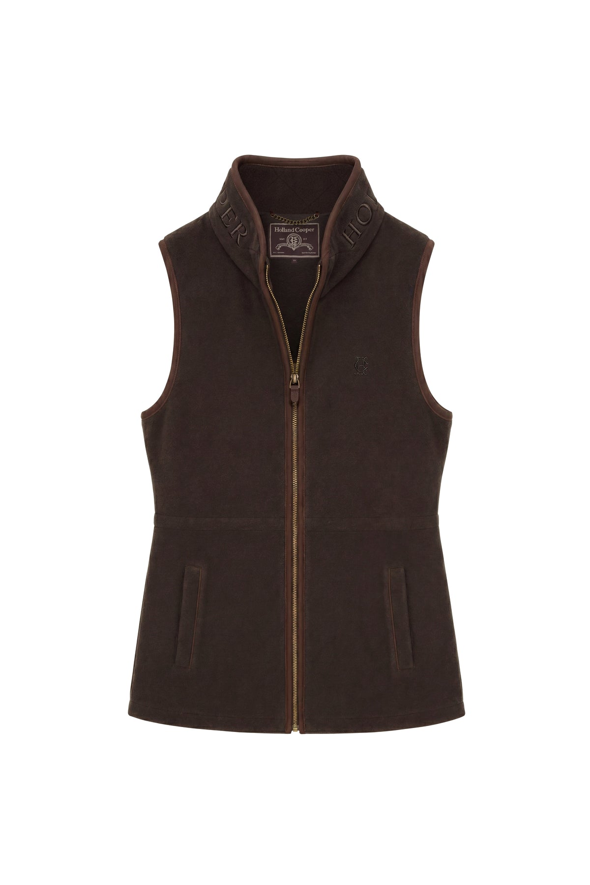 Country Longline Fleece Gilet (Chocolate)