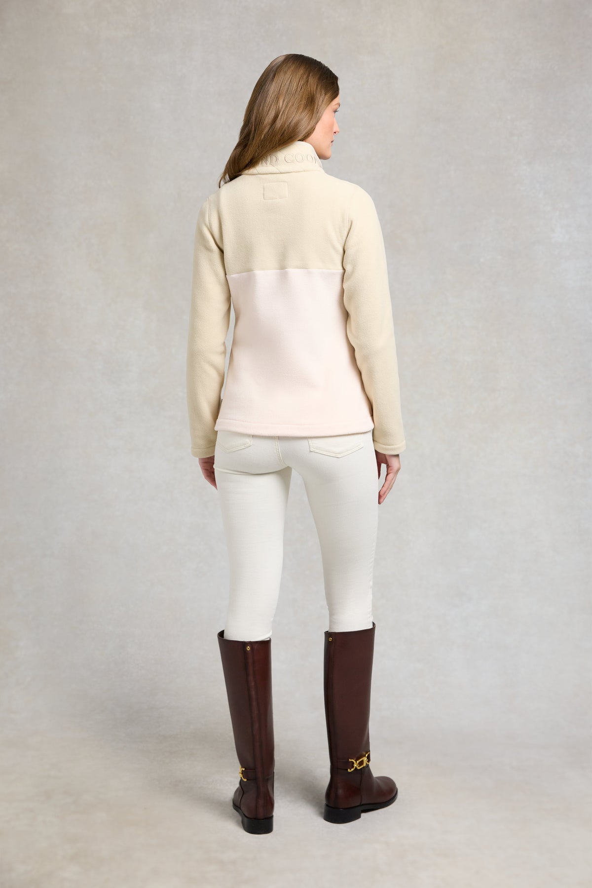 Country Fleece Quarter Zip (Pink Cream)