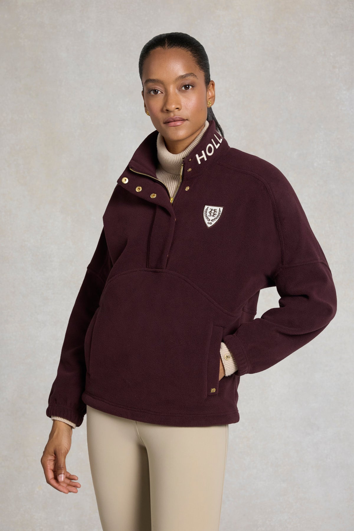 Cranborne Over Head Fleece (Mulberry)